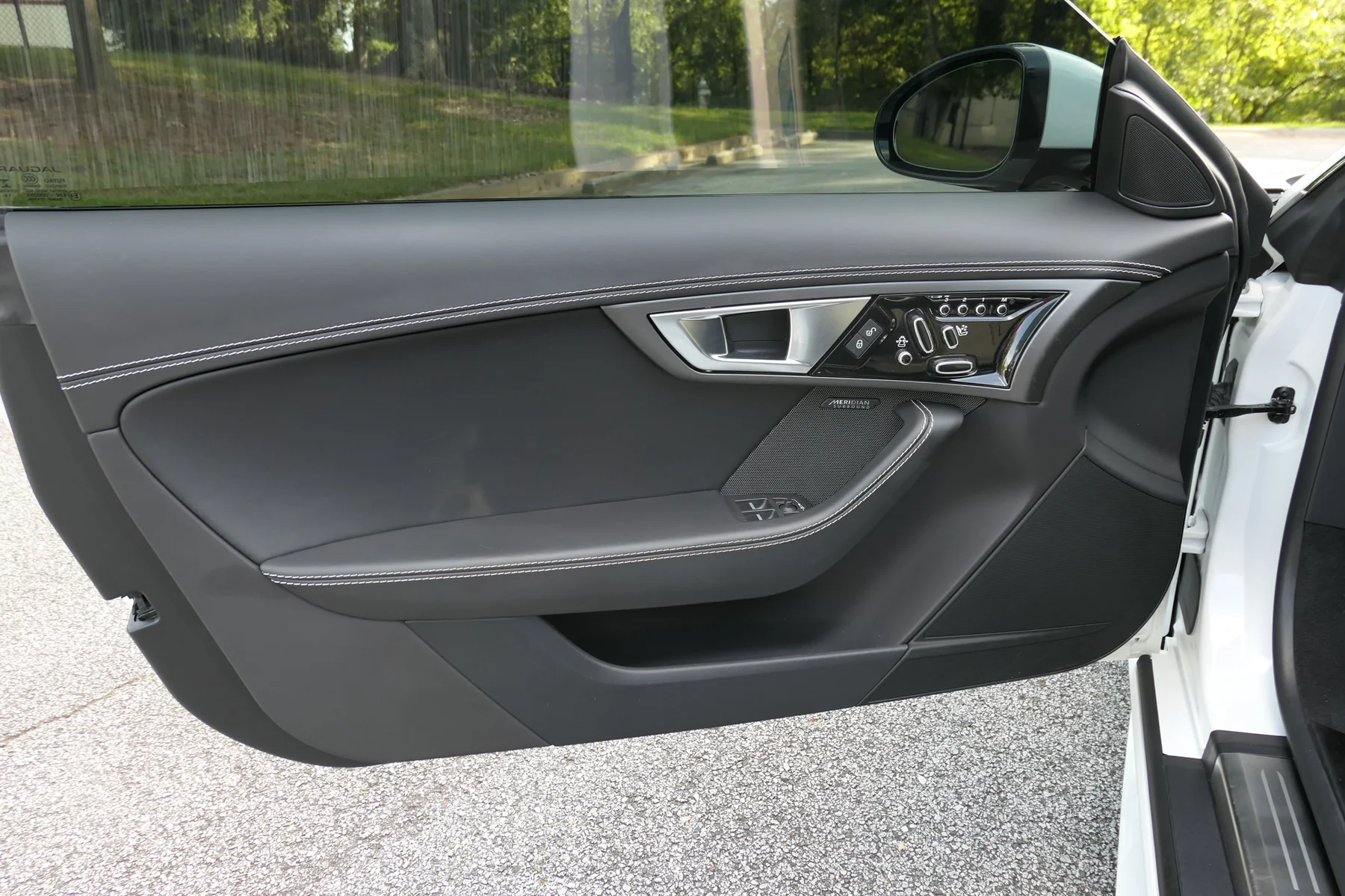 Driver door panel and controls