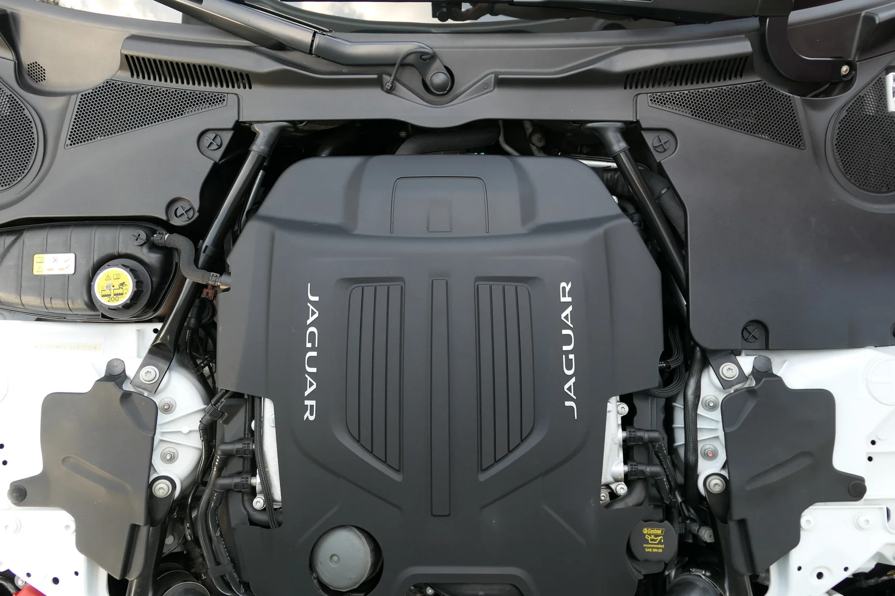 5.0-liter supercharged V8 engine cover